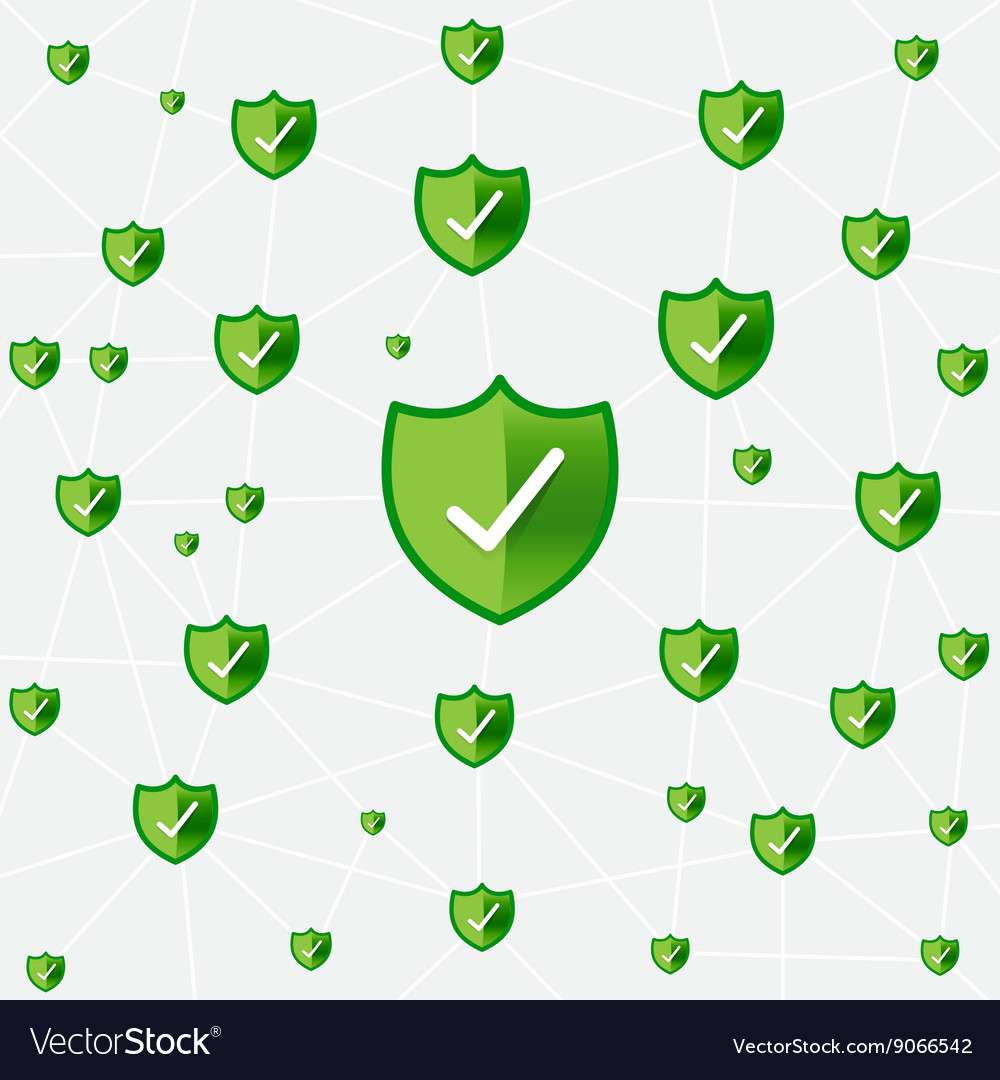 Safety shield security network connection eps10