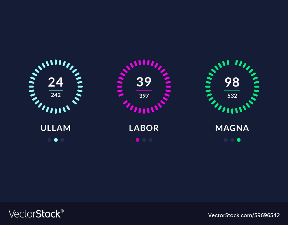 Technology chart infographic admin data app