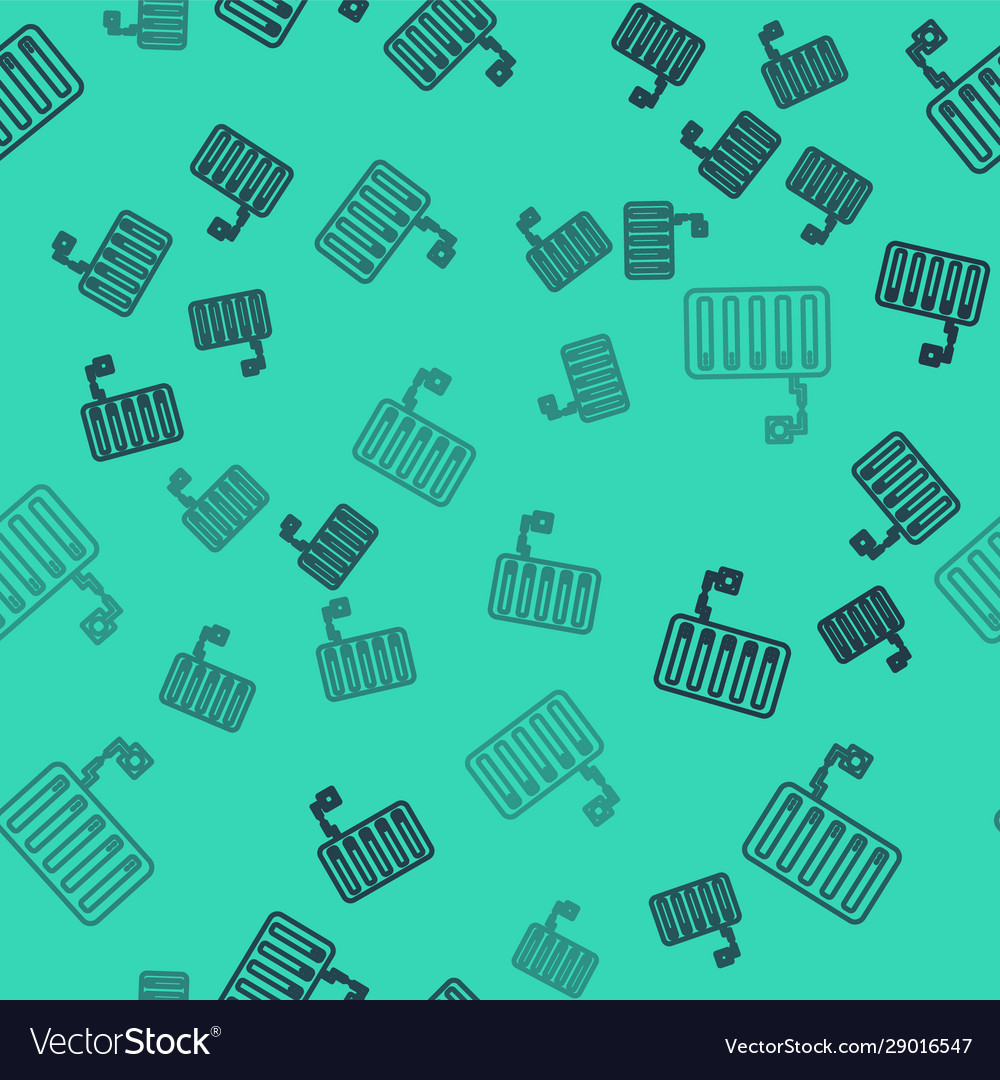 Black line server icon isolated seamless pattern vector image Black line server icon isolated seamless pattern