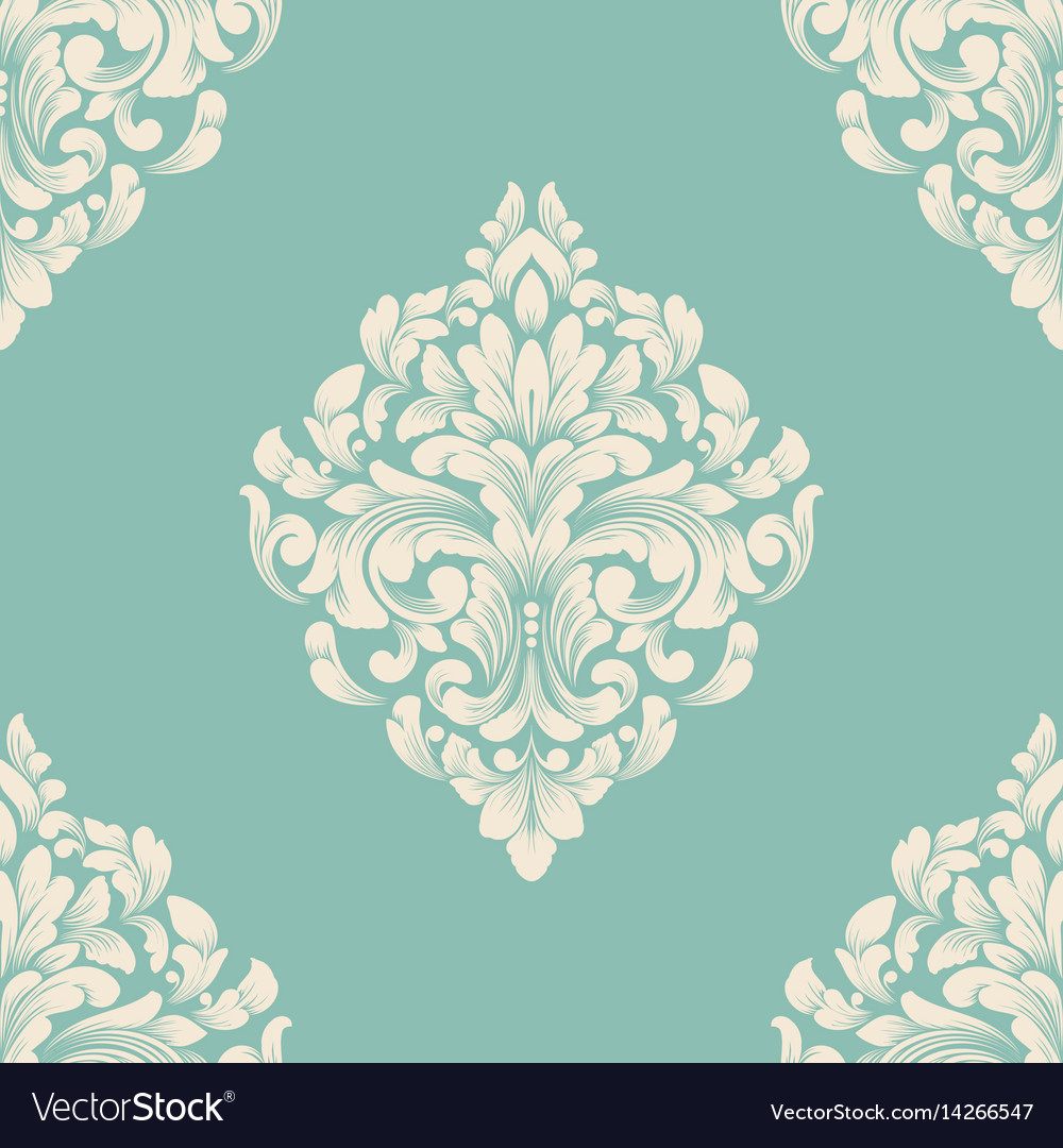 Damask seamless pattern element classical luxury