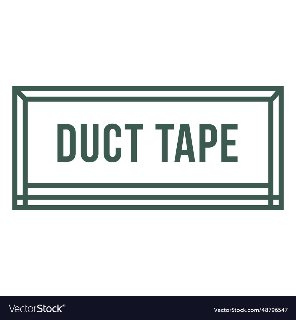 Duct tape label stroke Royalty Free Vector Image