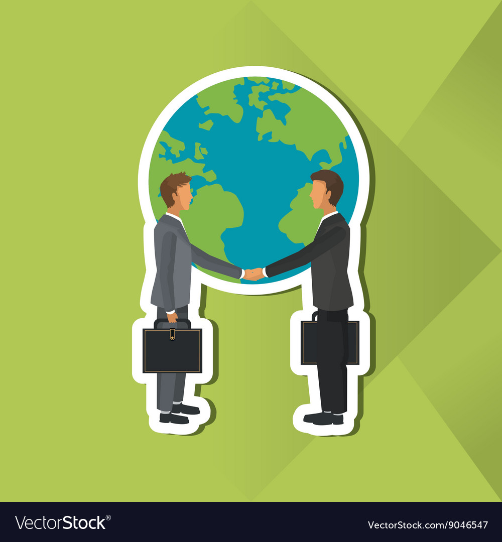 Graphic Design Of Businesspeople Editable Vector Image