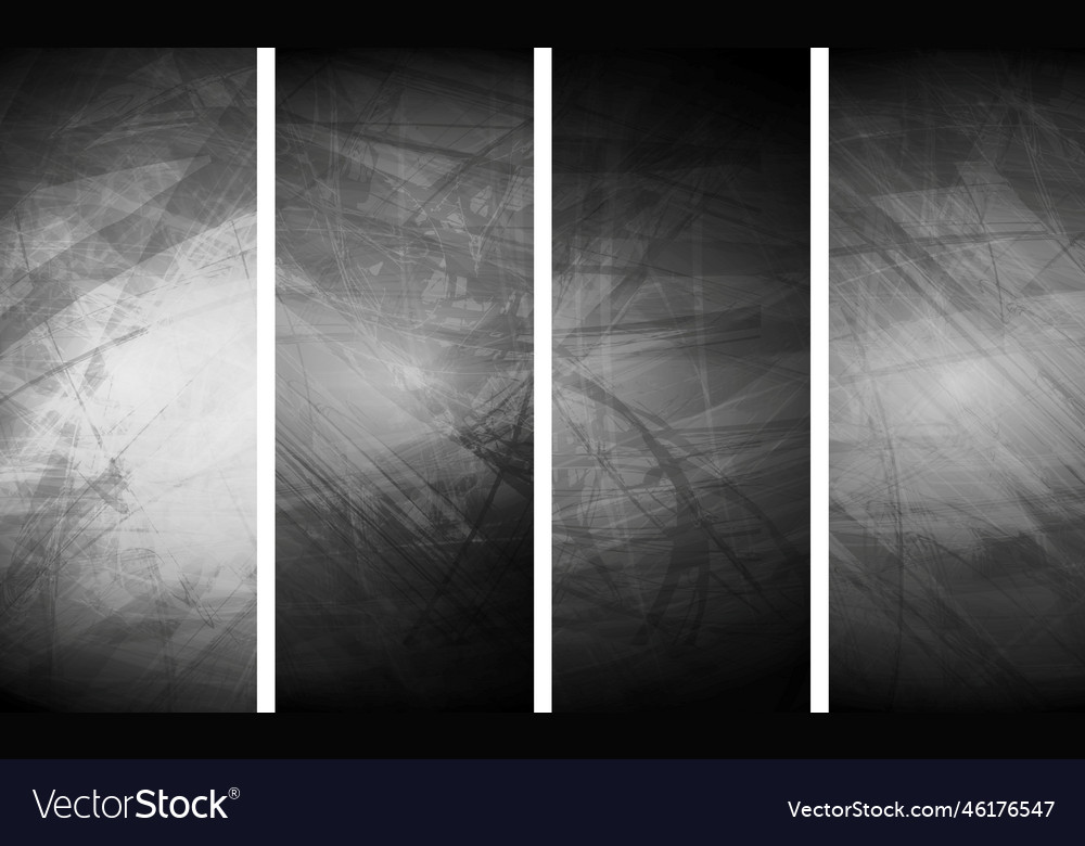 Grey grunge textural banners