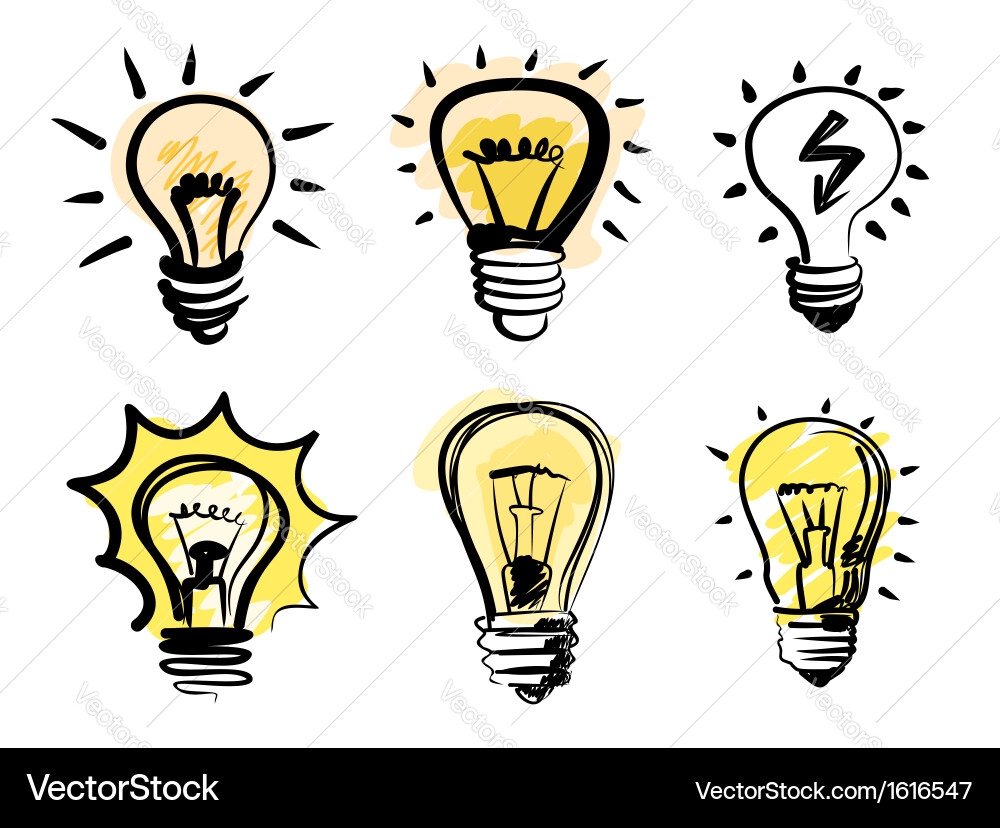 Light bulbs icon Royalty Free Vector Image - VectorStock