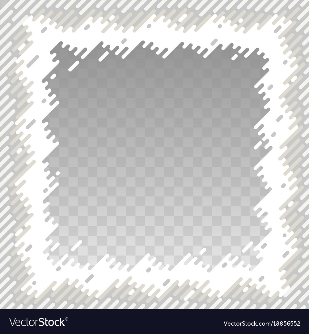 Abstract border for square image rounded endings