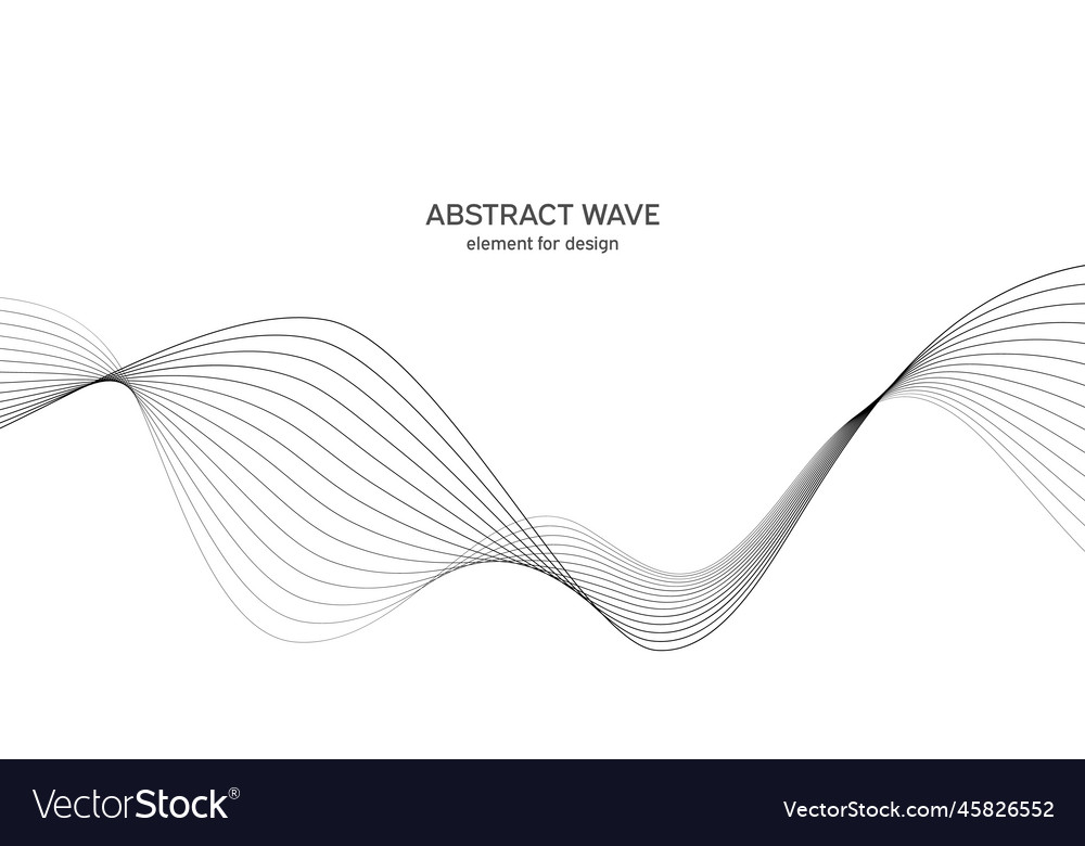 Abstract wave element for design digital Vector Image Abstract wave element for design digital