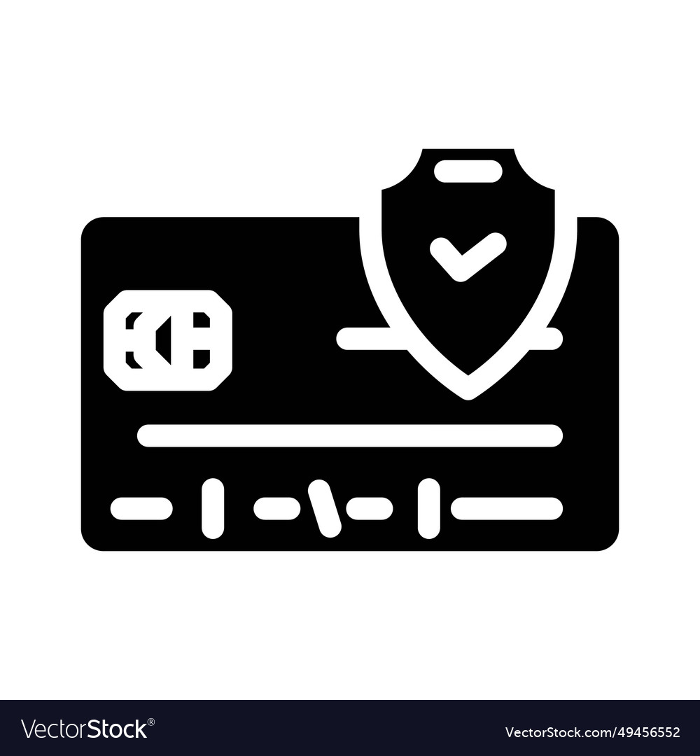 Credit card security bank payment glyph icon