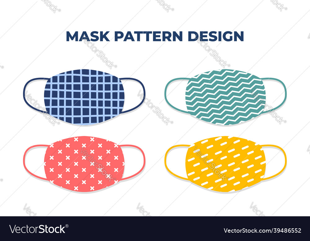 Design of modern face mask pattern