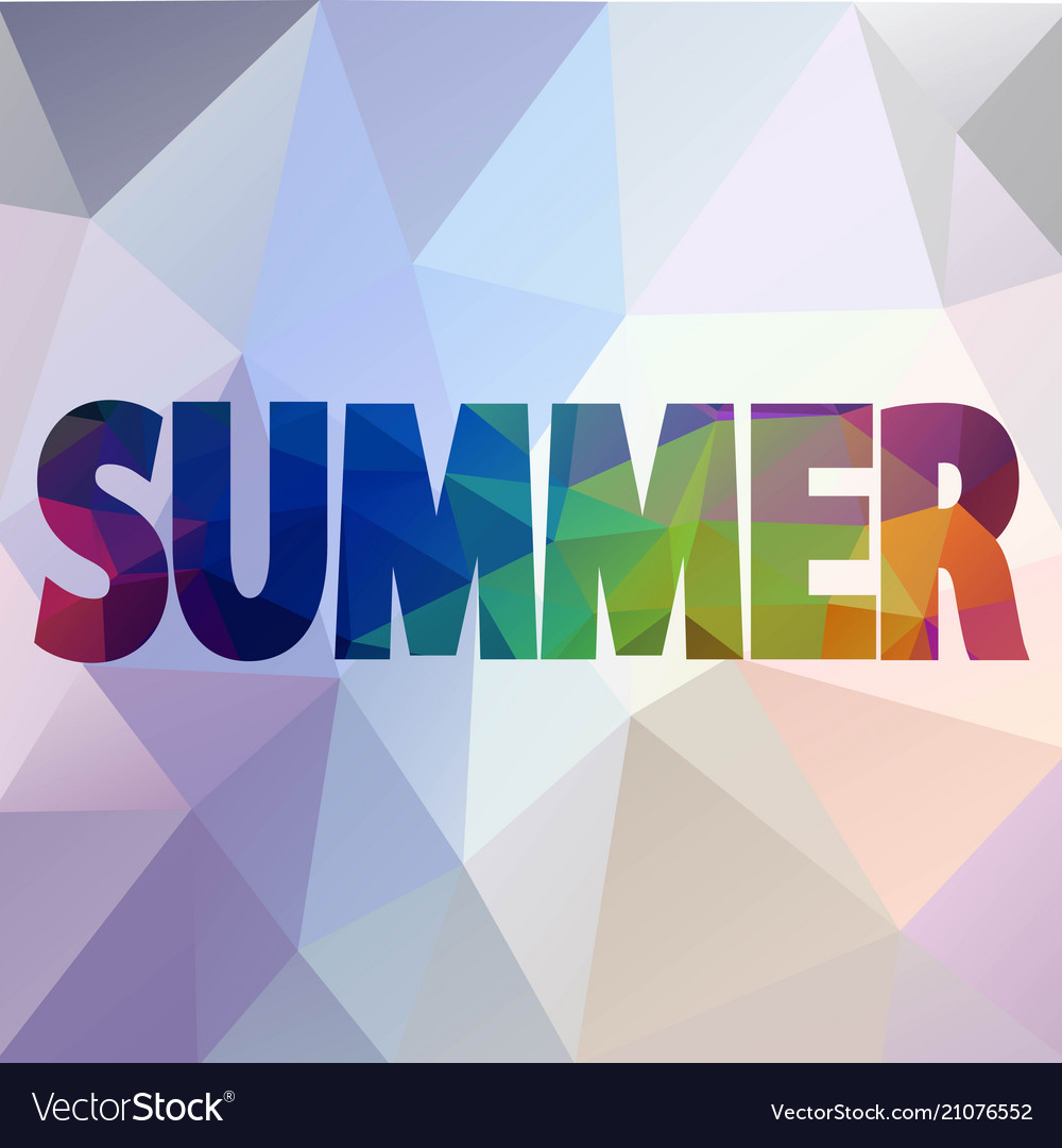 Fun shiny background with written text summe vector image Fun shiny background with written text summe