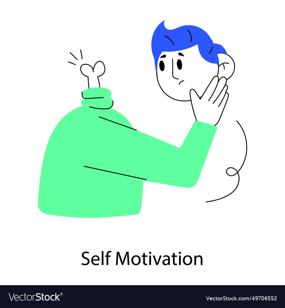 Self motivation Royalty Free Vector Image - VectorStock