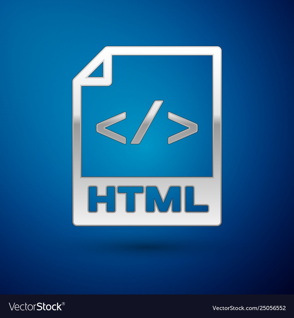 Silver html file document icon download