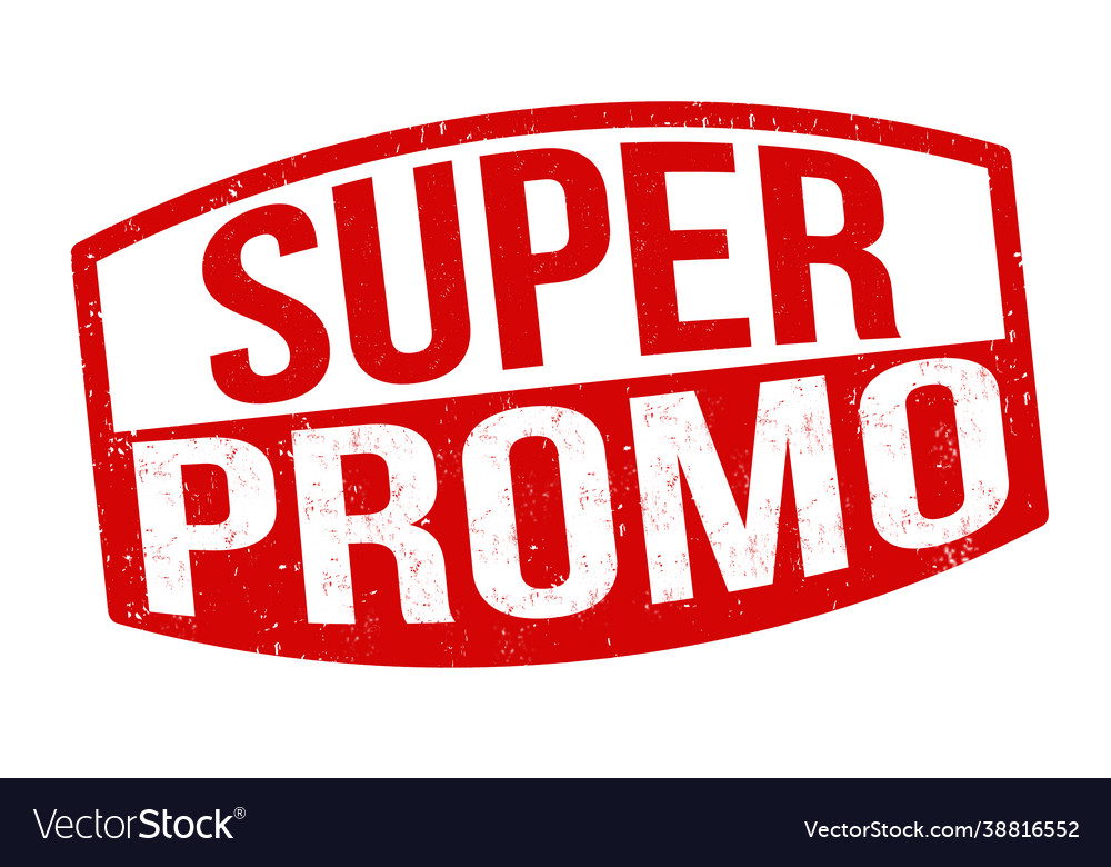 Super promo grunge rubber stamp vector image Super promo grunge rubber stamp