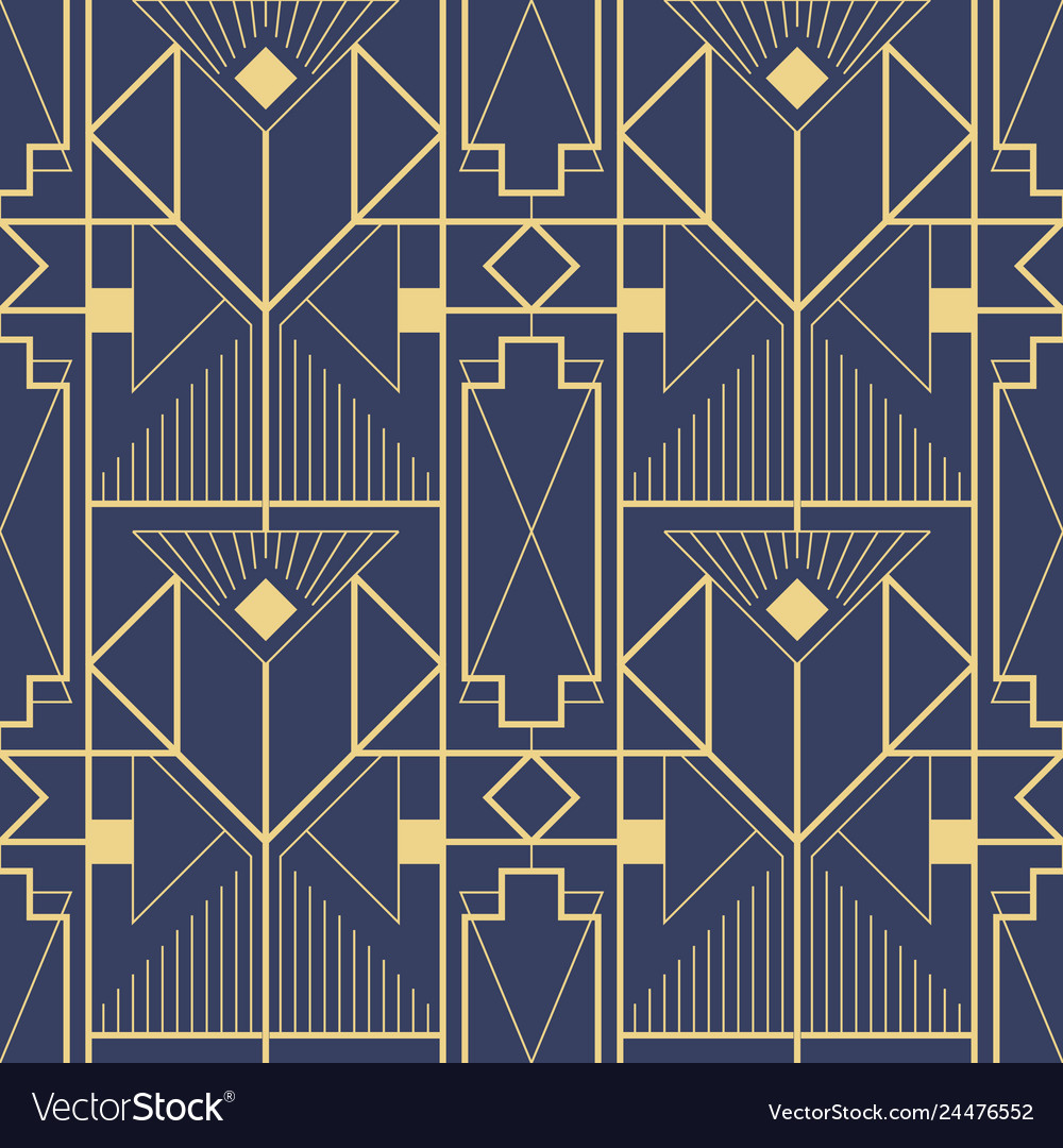 Template Abstract Art Deco Blue Cs6 Royalty Free Vector