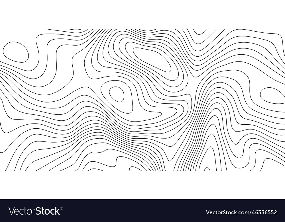 Terrain topographic map concept mountain contour Vector Image