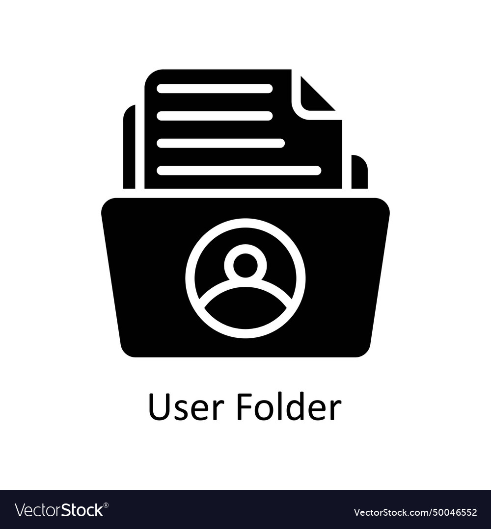 User folder solid icon style