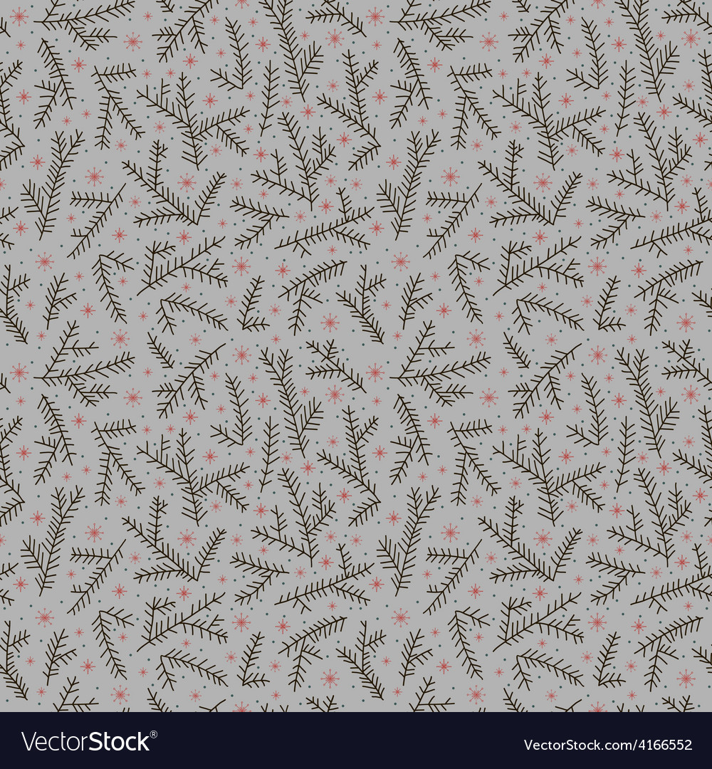 Winter Snowflake Seamless Pattern