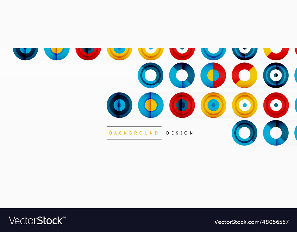Abstract background with circle symmetric grid