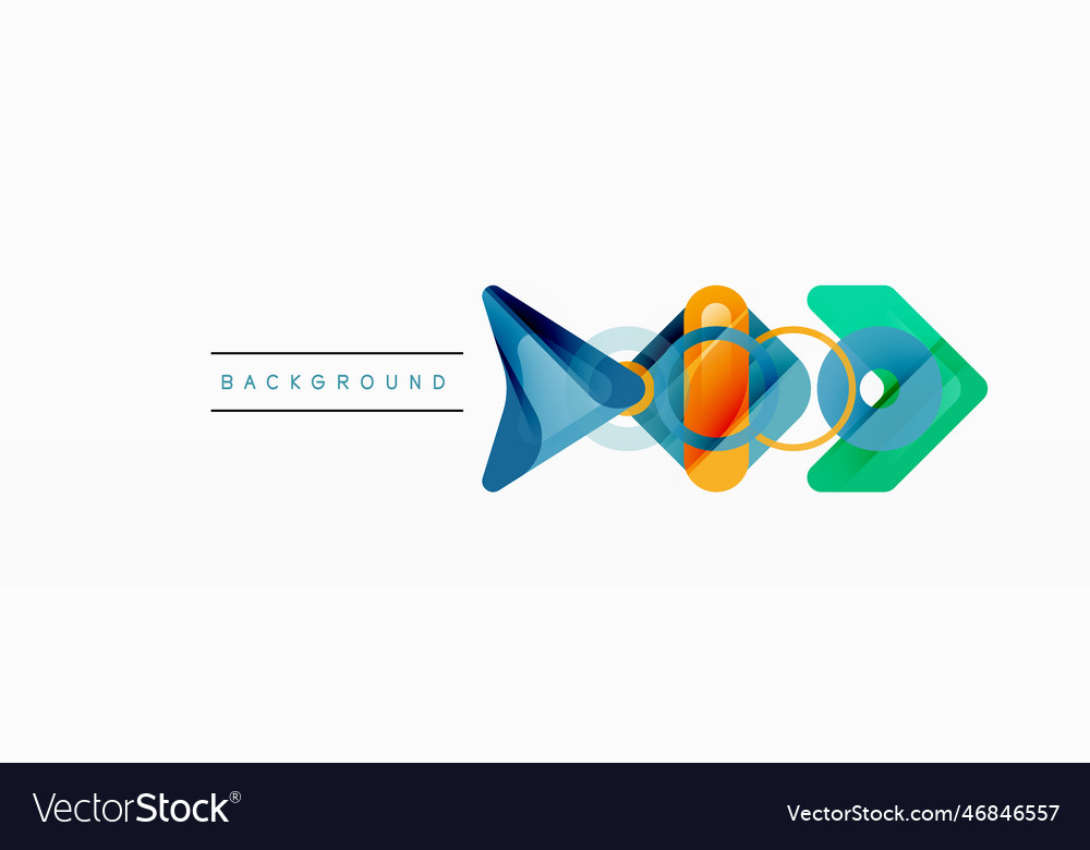 Abstract triangles and square minimal geometric Vector Image Abstract triangles and square minimal geometric