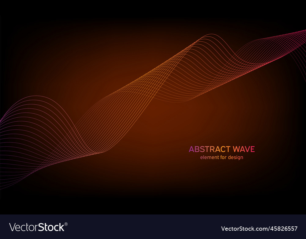 Abstract wave element for design digital vector image Abstract wave element for design digital