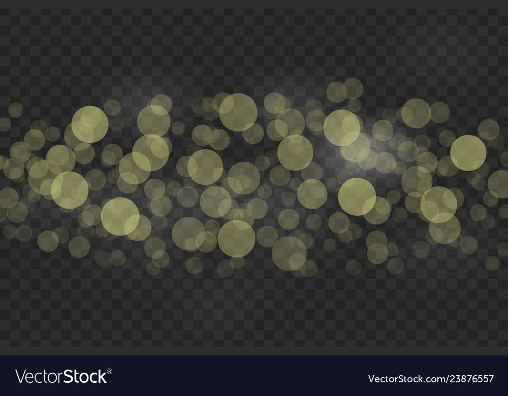 Bokeh lights effect isolated vector image Bokeh lights effect isolated