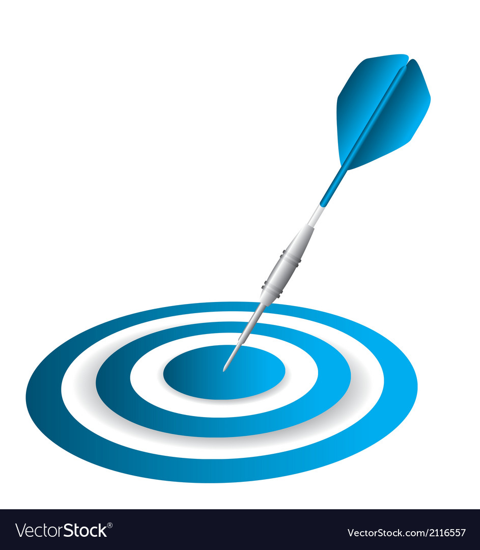 Dartboard and Dart Isolated