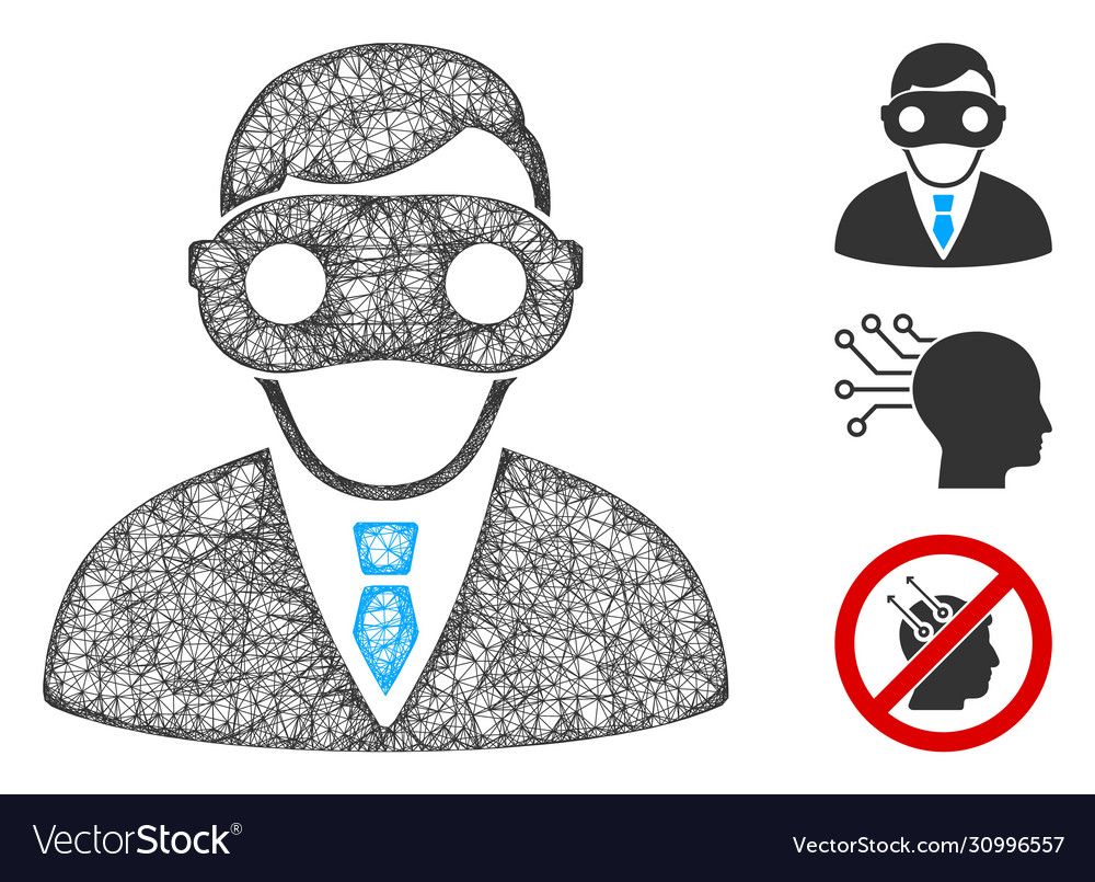 Extended reality polygonal web mesh vector image Extended reality polygonal web mesh