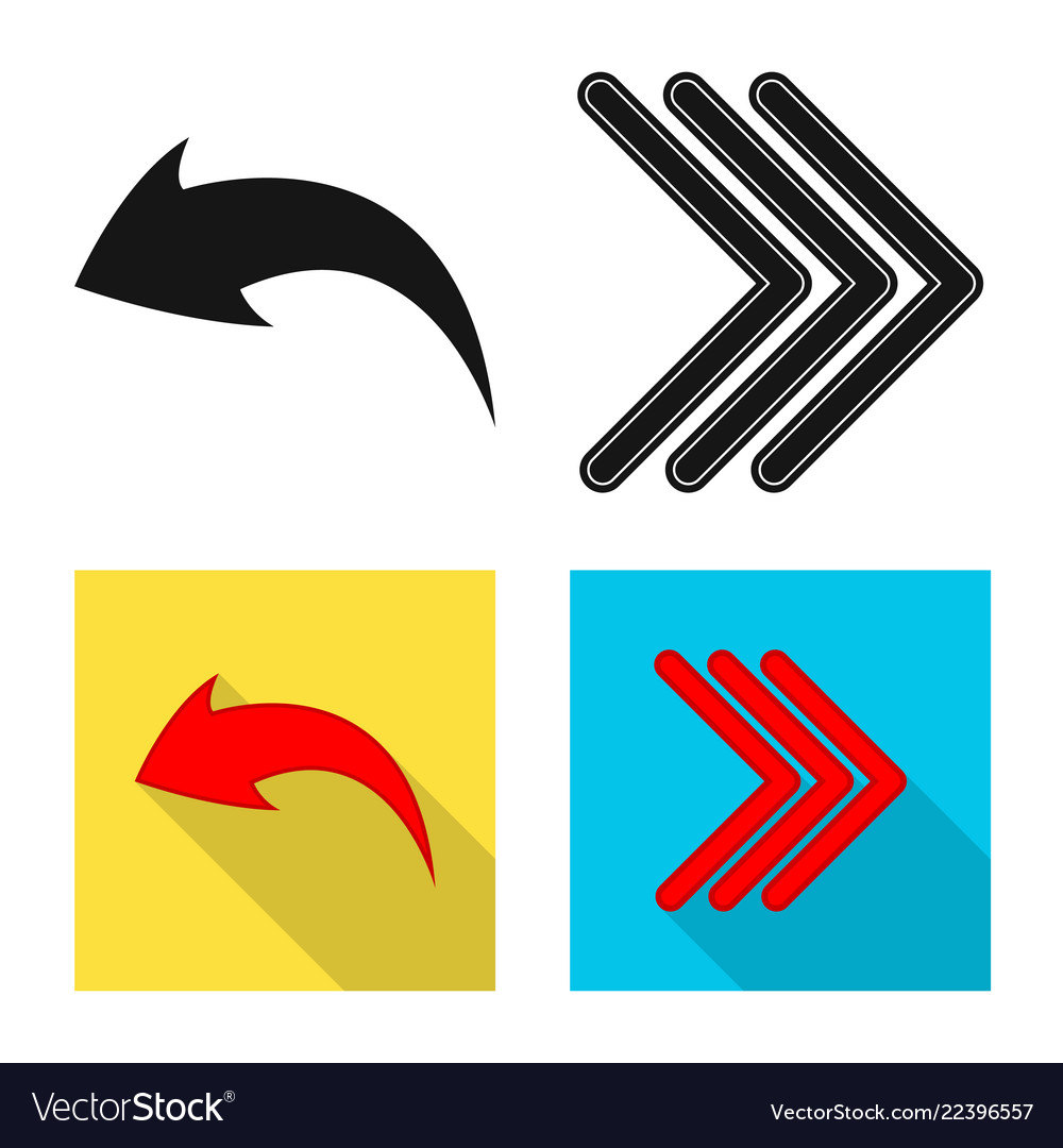 Isolated object of element and arrow icon