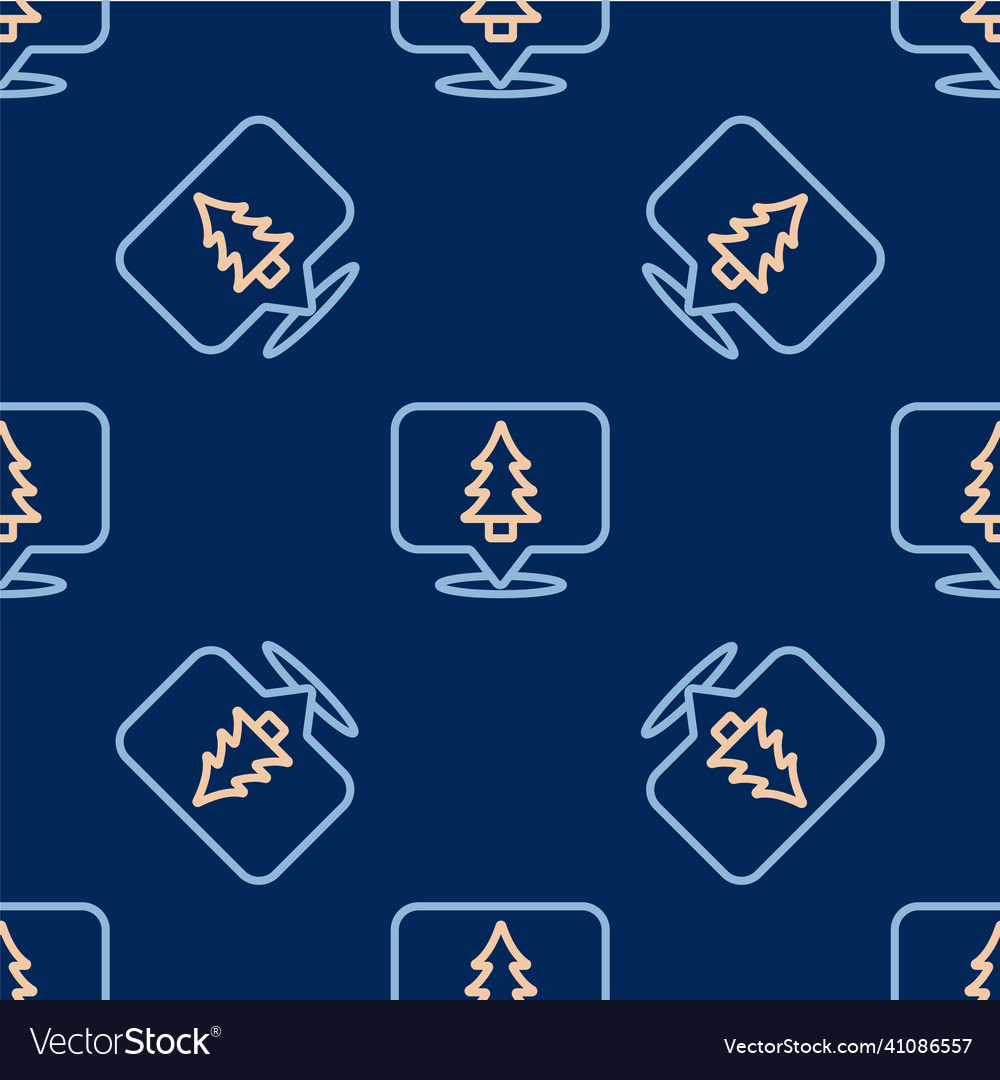 Line location of the forest on a map icon isolated