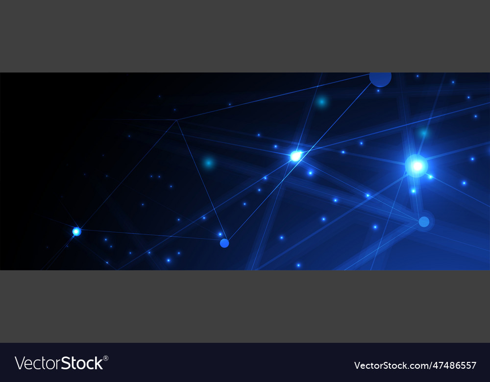 Neural network concept connected cells with links vector image Neural network concept connected cells with links