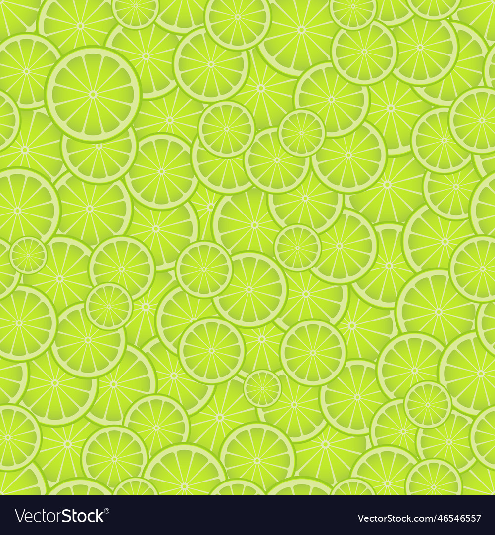 Seamless pattern slices of lime vector image Seamless pattern slices of lime