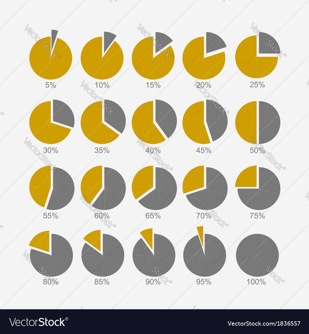 Set of circle diagram infographic design