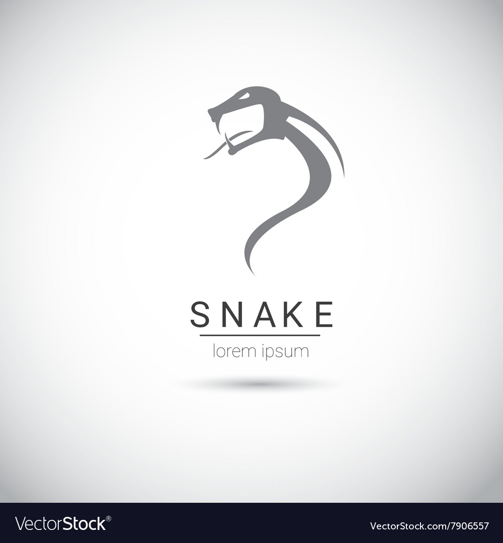 Snake simple black logo design element