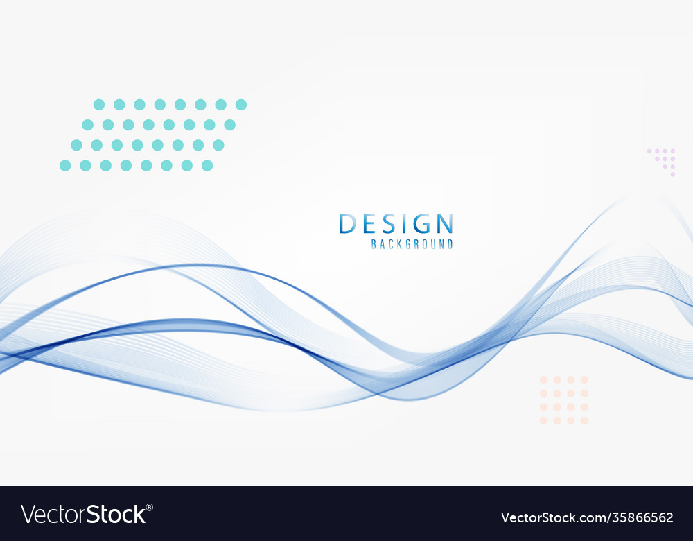 Abstract blue lines on a white background line vector image Abstract blue lines on a white background line