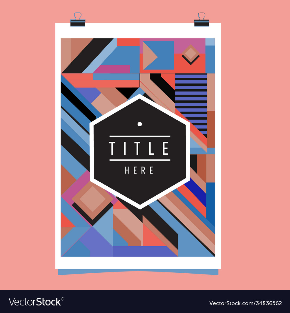 Abstract colorful geometric pattern background Vector Image Abstract colorful geometric pattern background