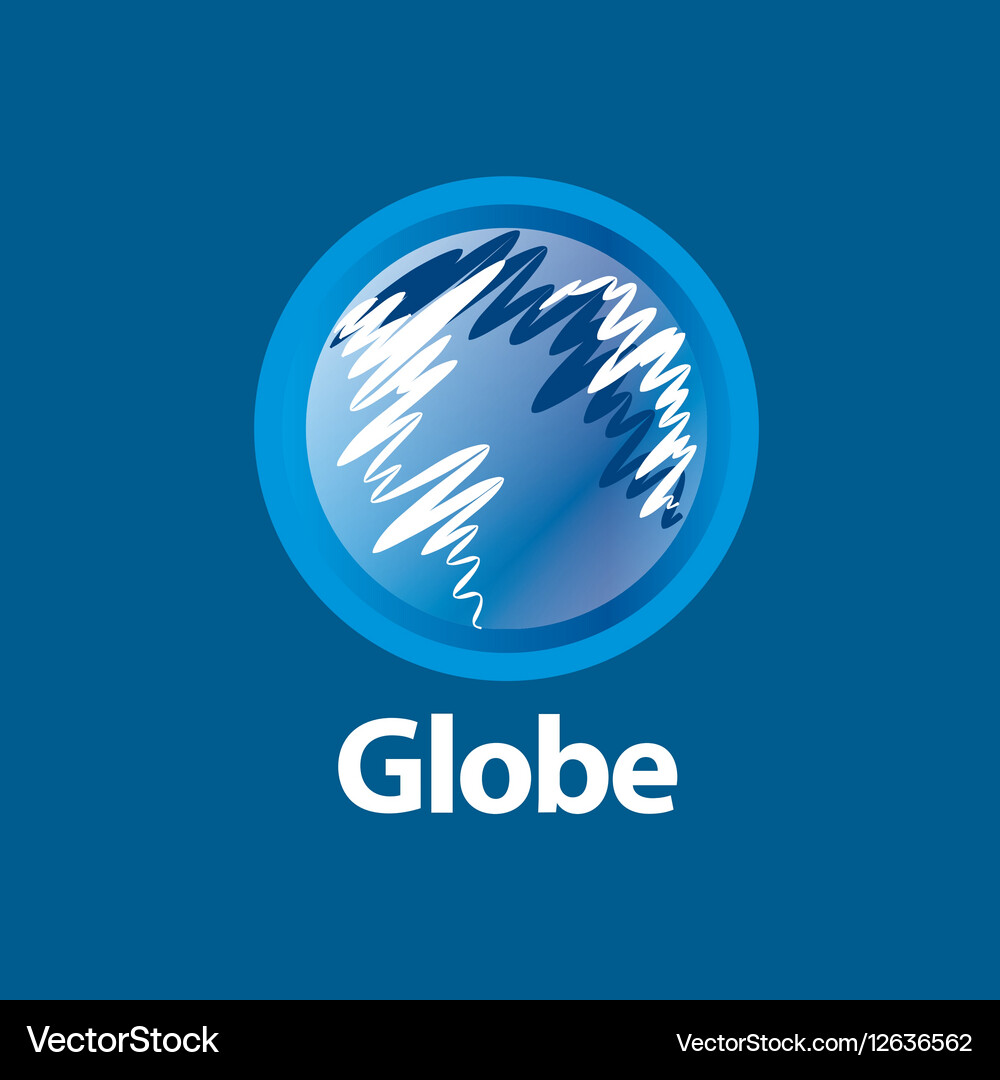 Abstract logo globe Royalty Free Vector Image - VectorStock