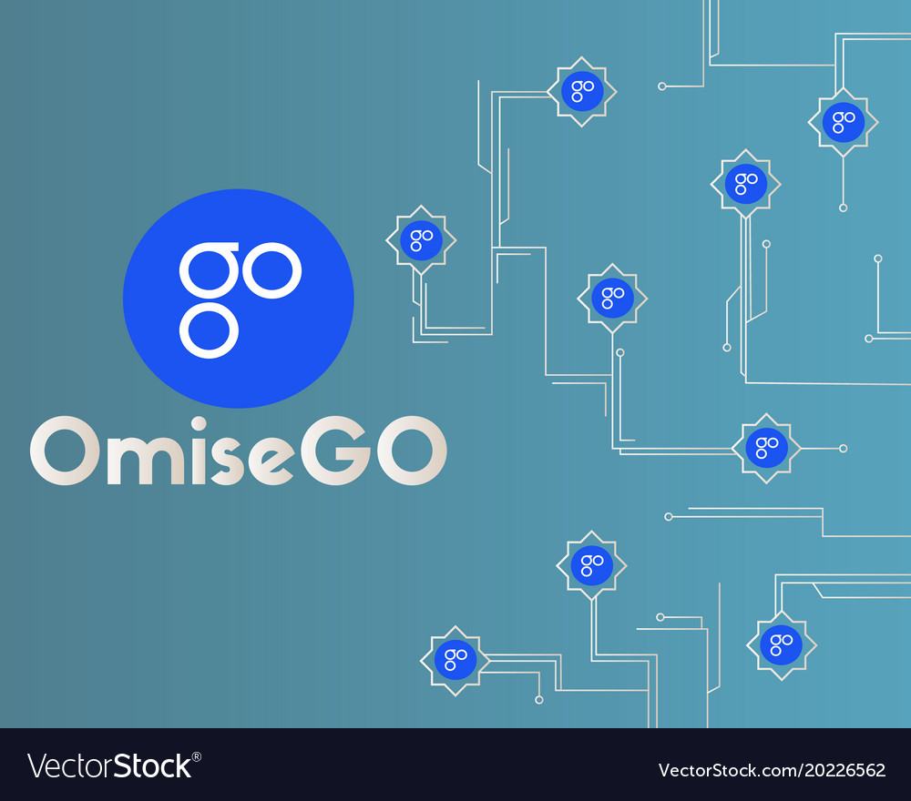 Background concept blockchain omisego