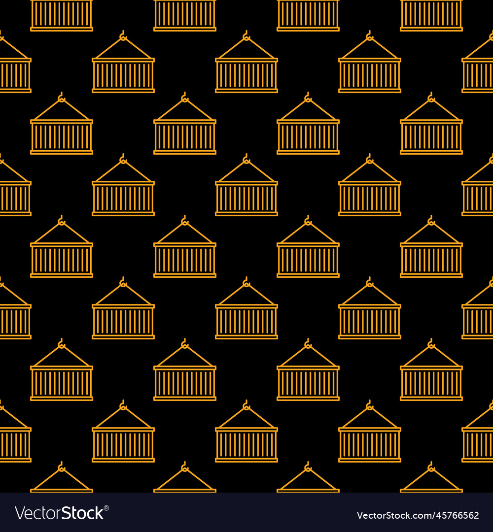 Container outline seamless pattern - shipment