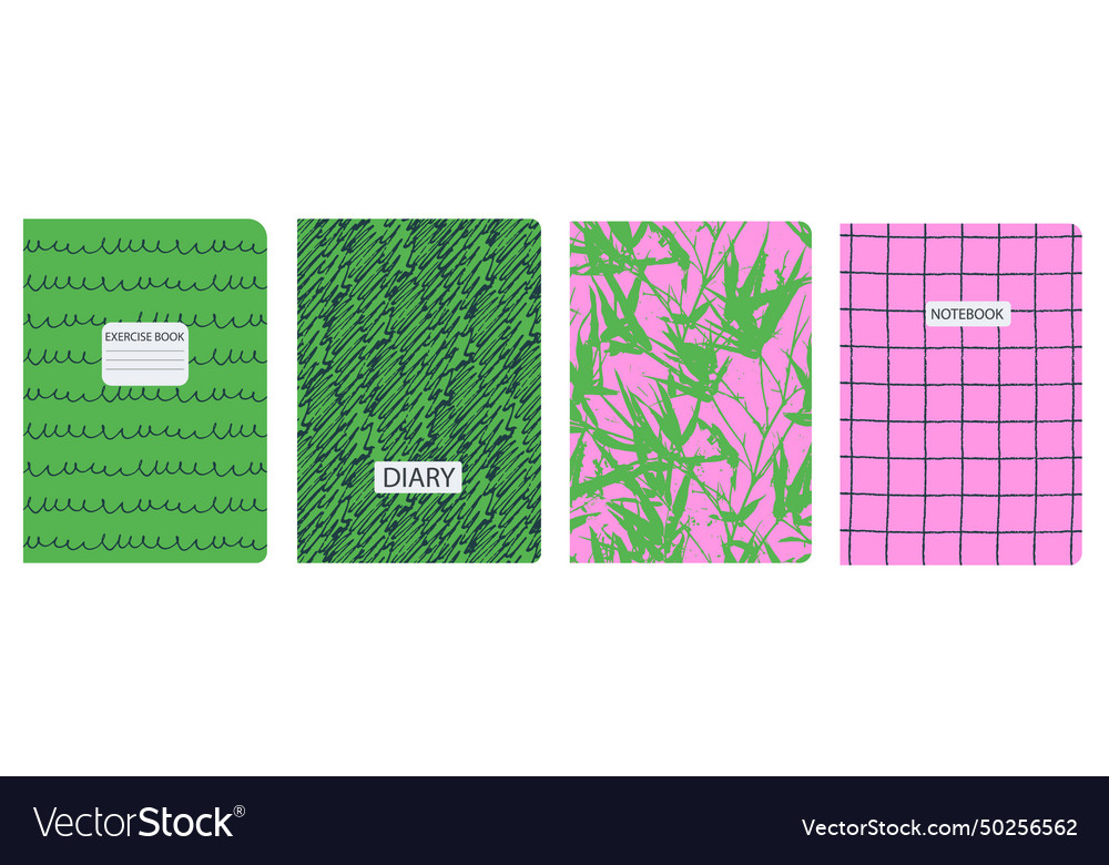 Cover page templates based on seamless patterns Vector Image Cover page templates based on seamless patterns
