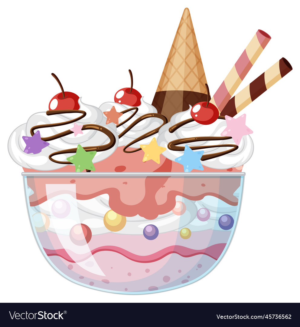 Download Ice Cream, Bowl, Sundae. Royalty-Free Vector Graphic