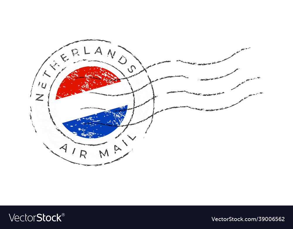 Netherlands postage mark national flag