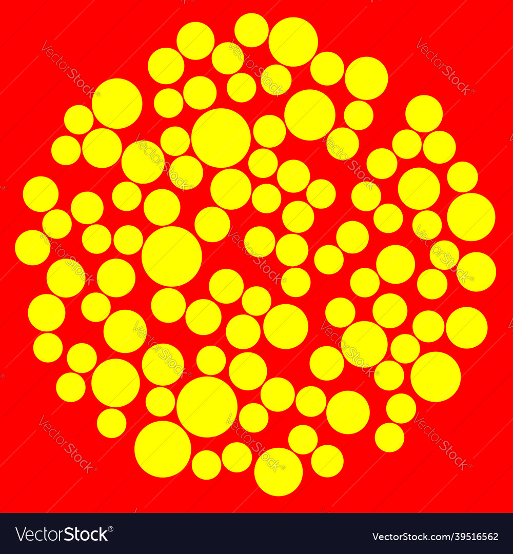 Pop art random dots circles pointillist Vector Image Pop art random dots circles pointillist