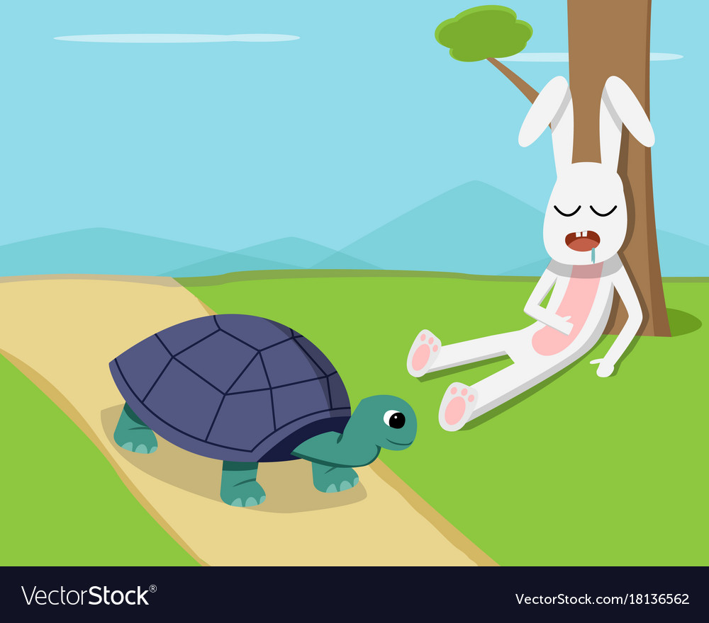 Discover 79+ rabbit and tortoise story drawing - xkldase.edu.vn