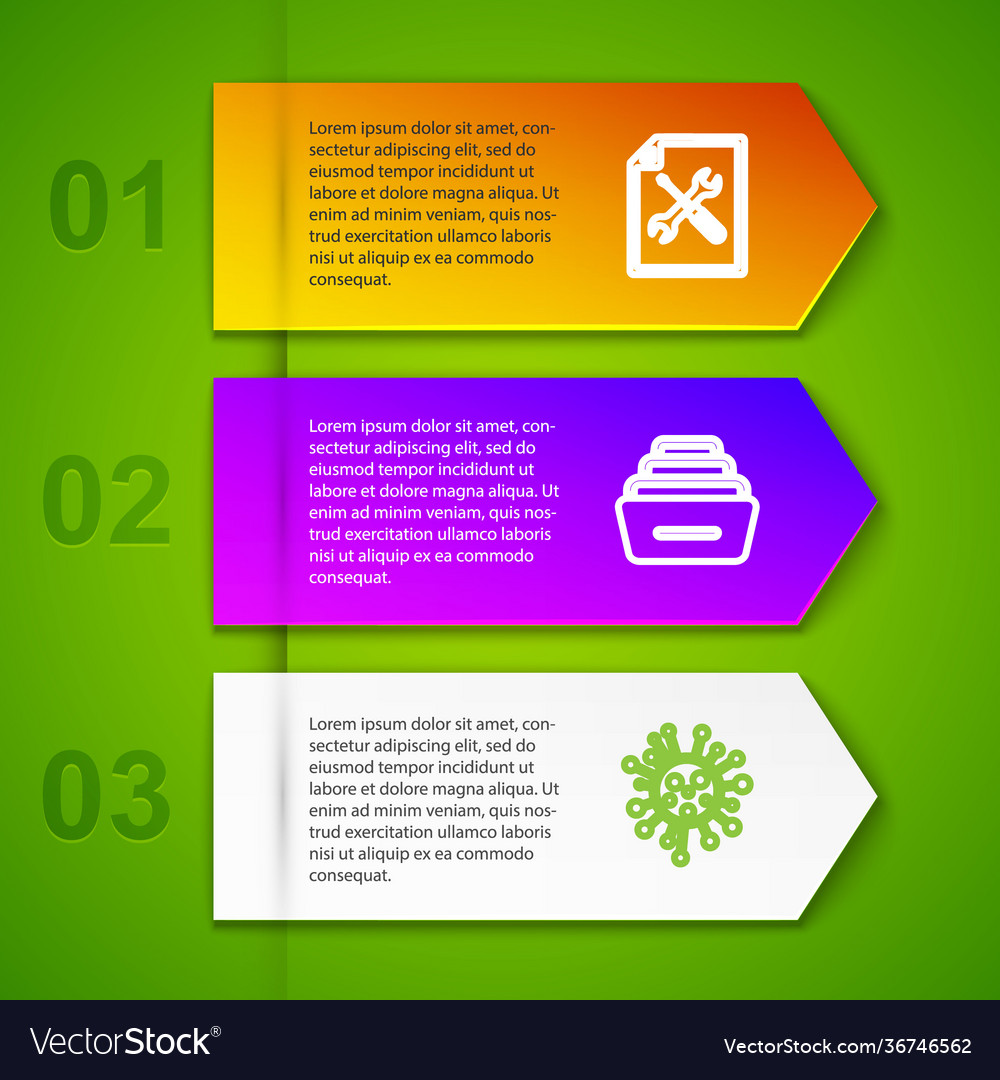 Set line file document service drawer