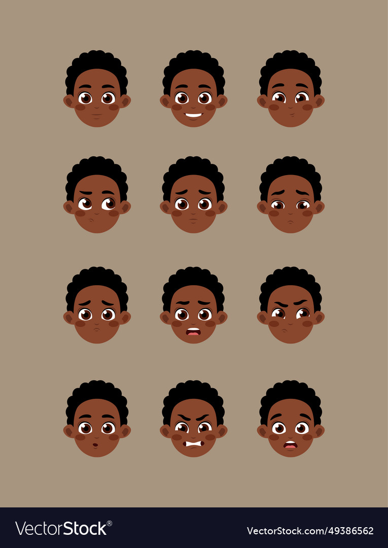 Set of character constructor for animation vector image Set of character constructor for animation
