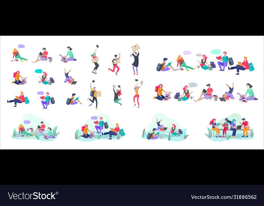 Set web page design templates for online Vector Image Set web page design templates for online