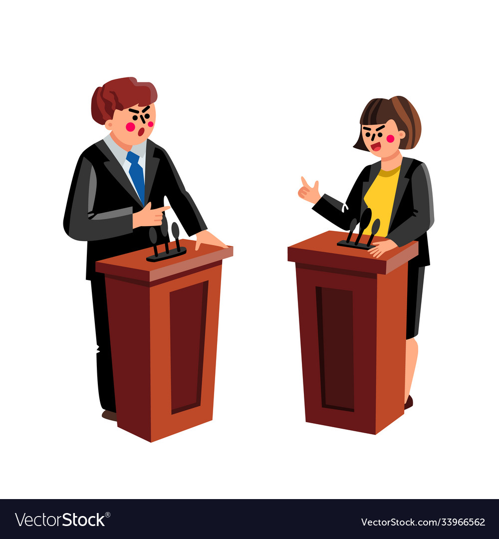 Speaker politician debate or conference