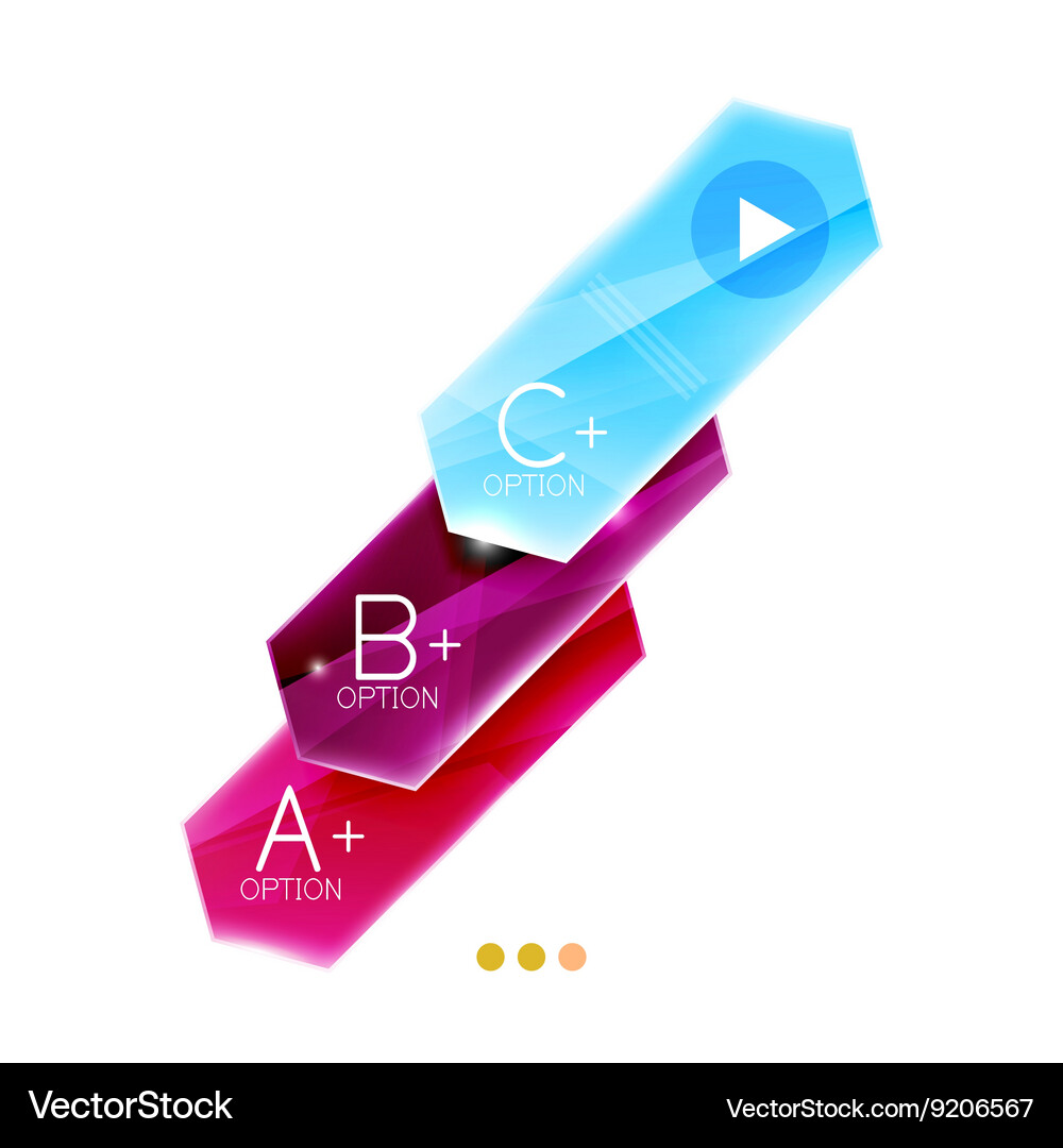 Arrow infographics element Royalty Free Vector Image