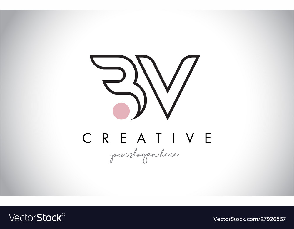 Bv creative luxury logo design wall mural • murals word, wedding, web |  myloview.com