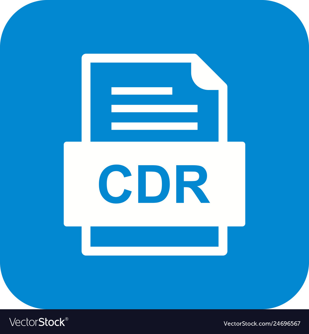 Cdr file document icon