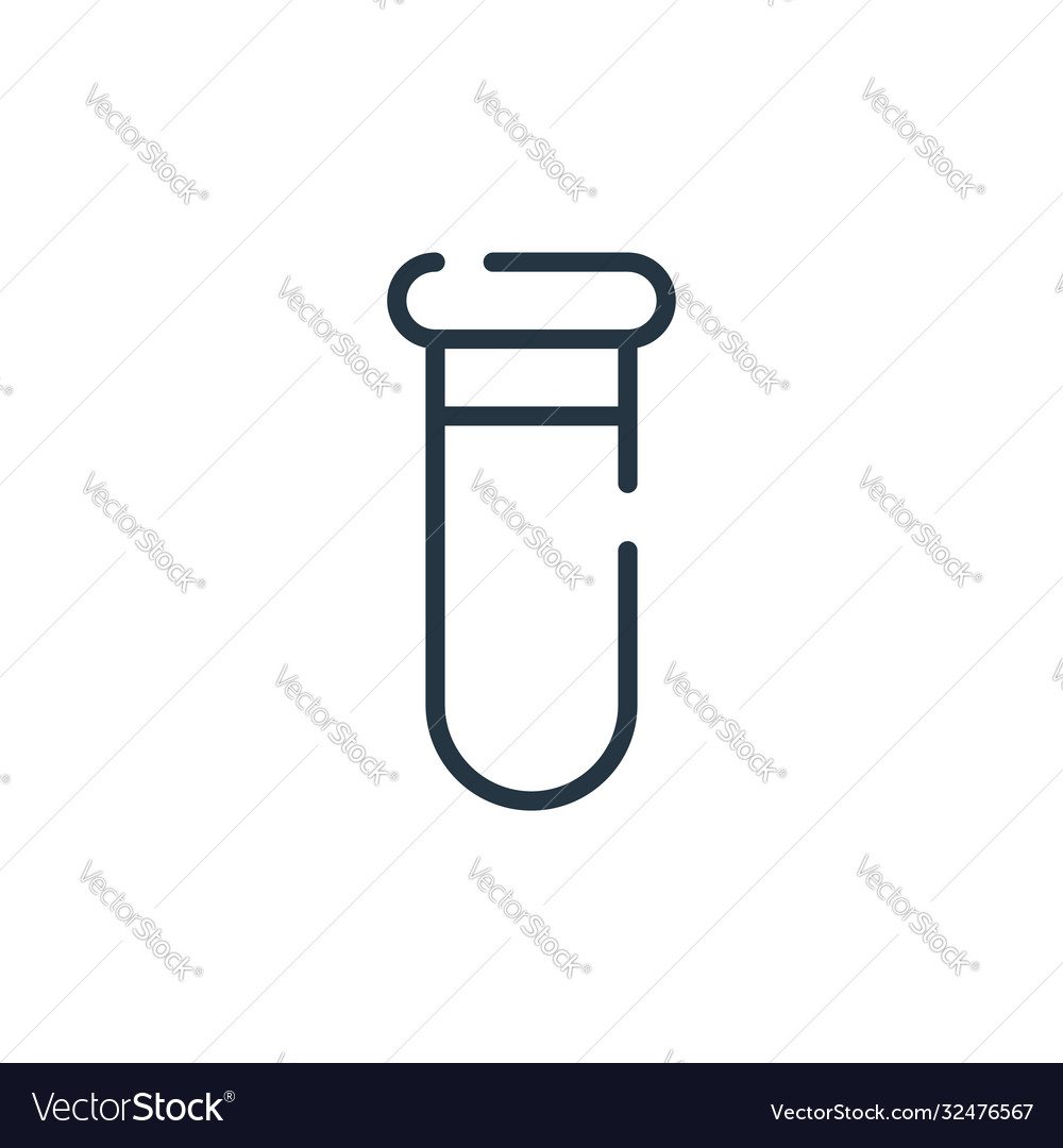 Flask icon isolated on white background outline vector image Flask icon isolated on white background outline
